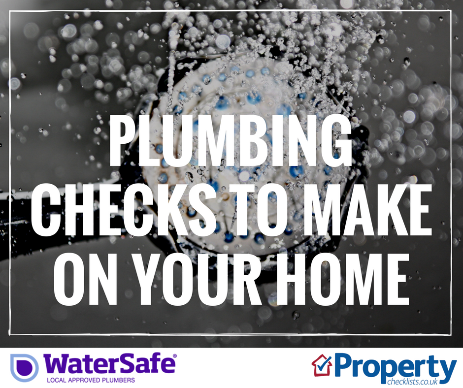 Plumbing checks to make on your home checklist